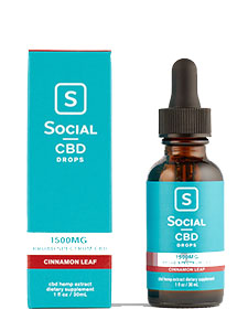 Cinnamon Leaf Broad Spectrum CBD Drops Social CBD Review