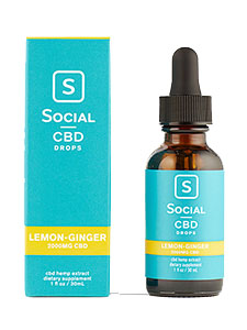 Lemon Ginger Isolate CBD Oil Drops Social CBD Review