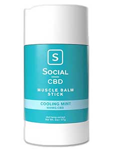 Cooling Mint CBD Muscle Balm Stick Social CBD Review