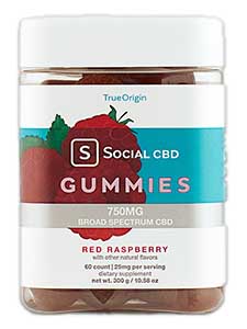 Red Raspberry Broad Spectrum CBD Gummies Social CBD Review