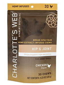 Hip & Joint Chews for Dogs -Charlotte’s Web CBD review
